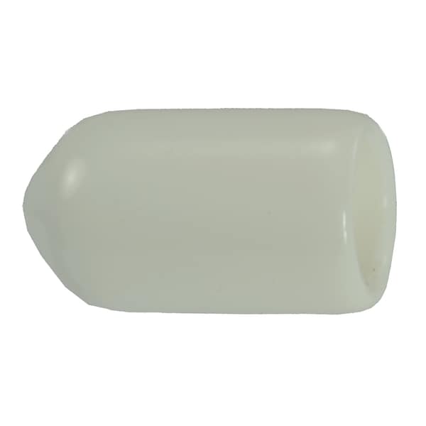 Midwest Fastener 5/16" x 5/8" White Vinyl Plastic Vacuum Caps 5PK 32755 - main